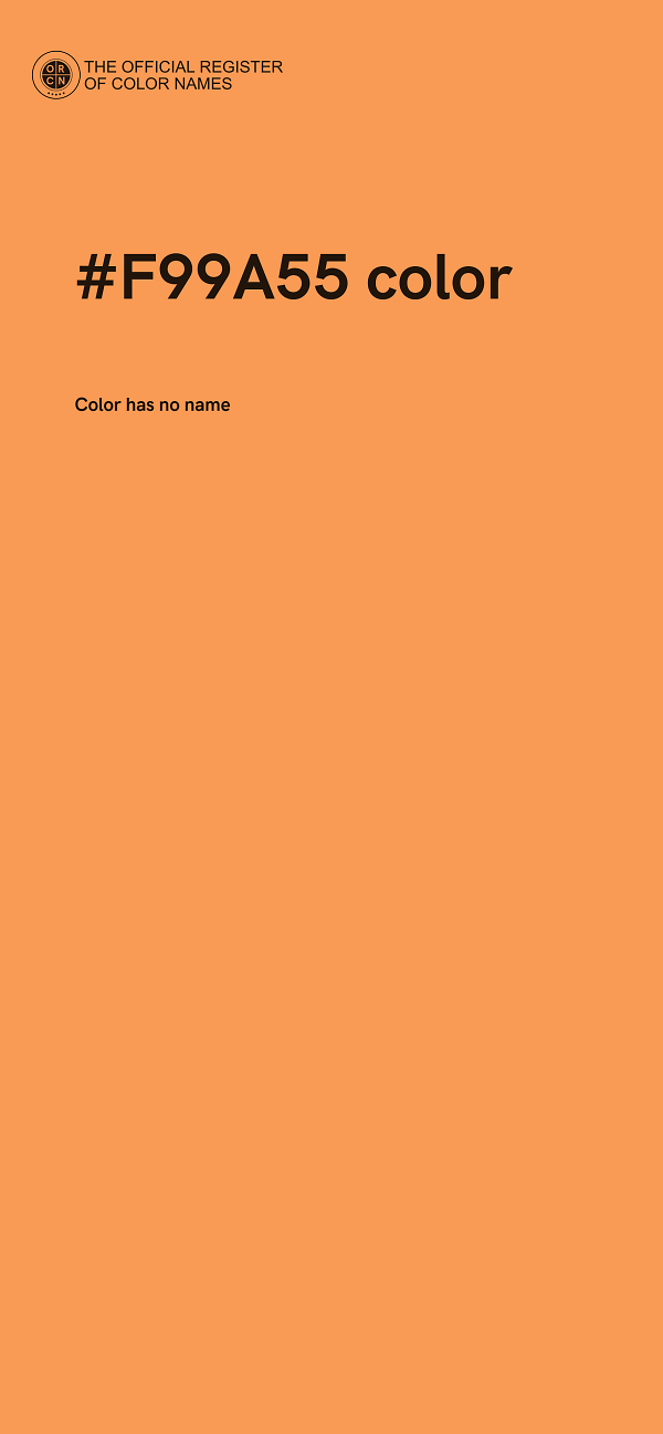 #F99A55 color image