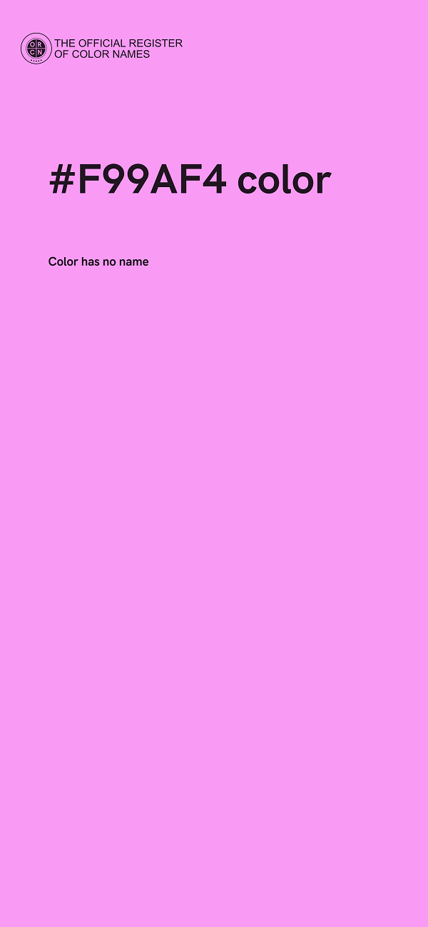 #F99AF4 color image