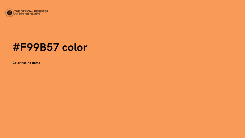 #F99B57 color image