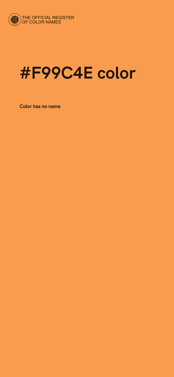 #F99C4E color image
