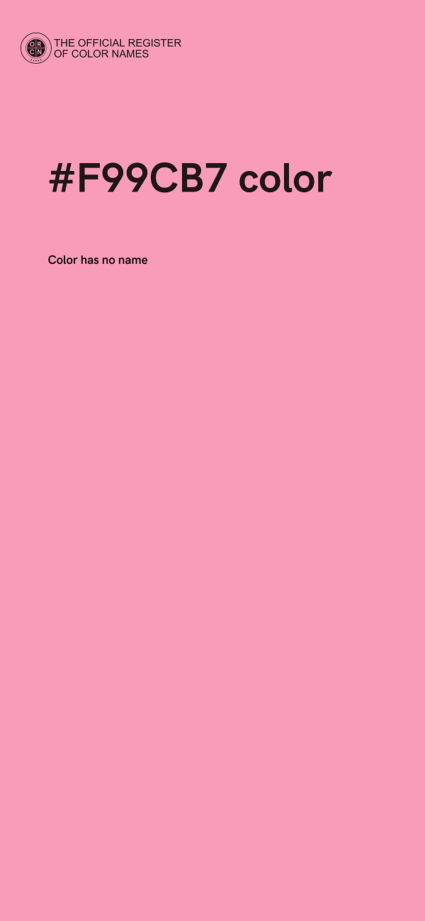 #F99CB7 color image