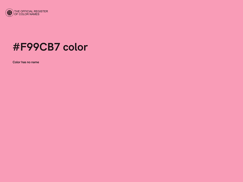 #F99CB7 color image