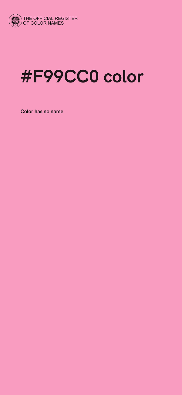 #F99CC0 color image