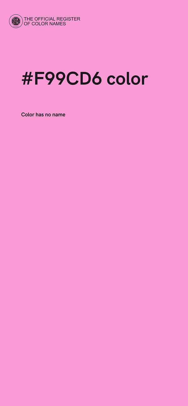 #F99CD6 color image
