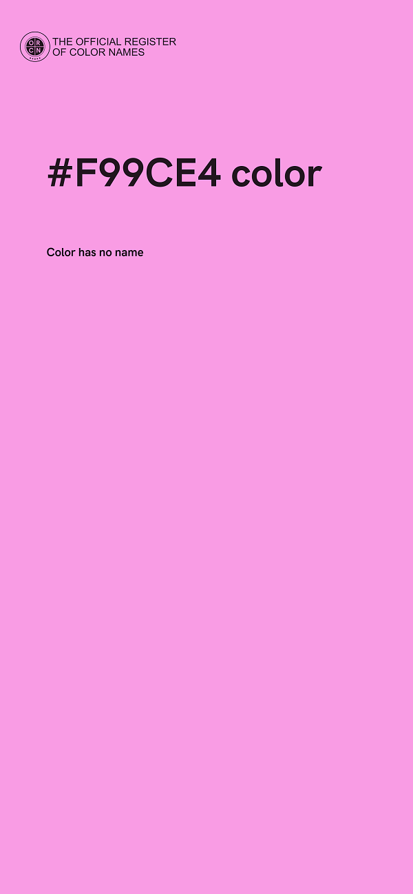 #F99CE4 color image