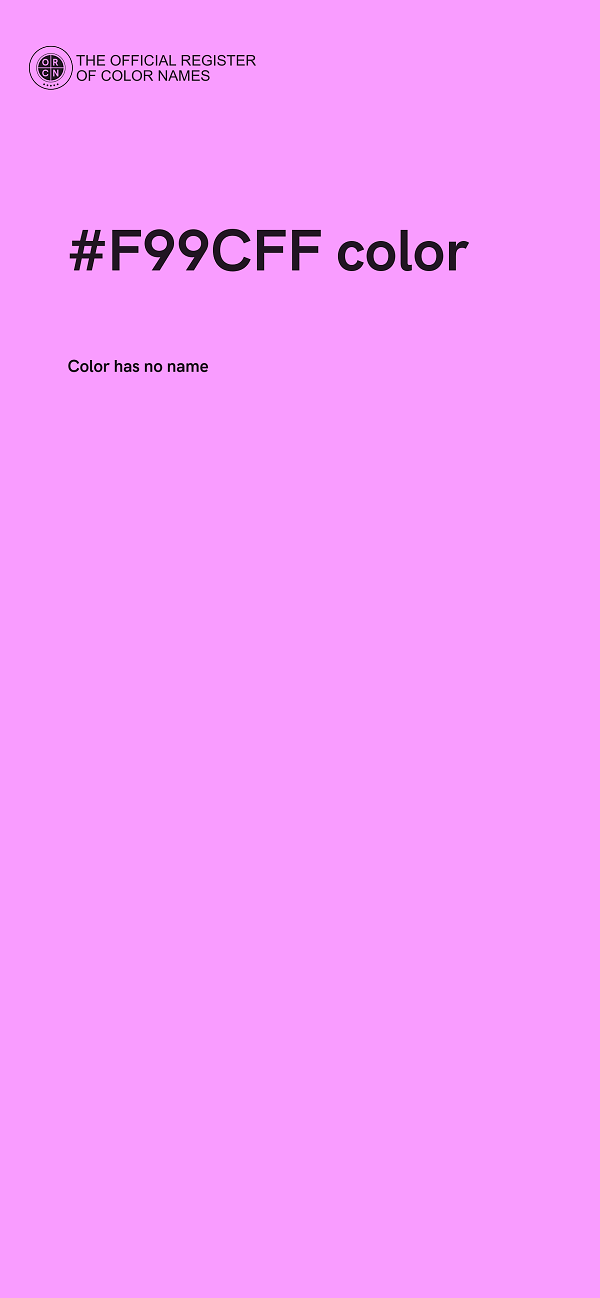 #F99CFF color image