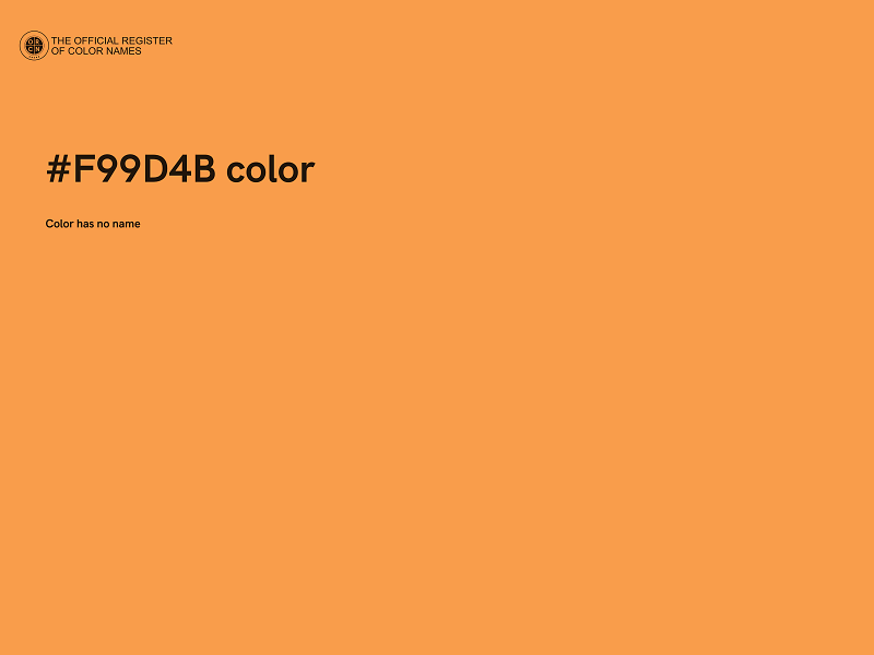 #F99D4B color image