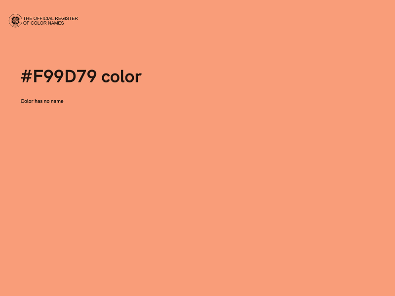 #F99D79 color image