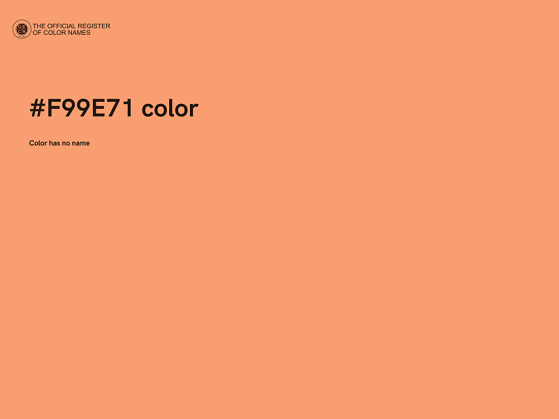 #F99E71 color image