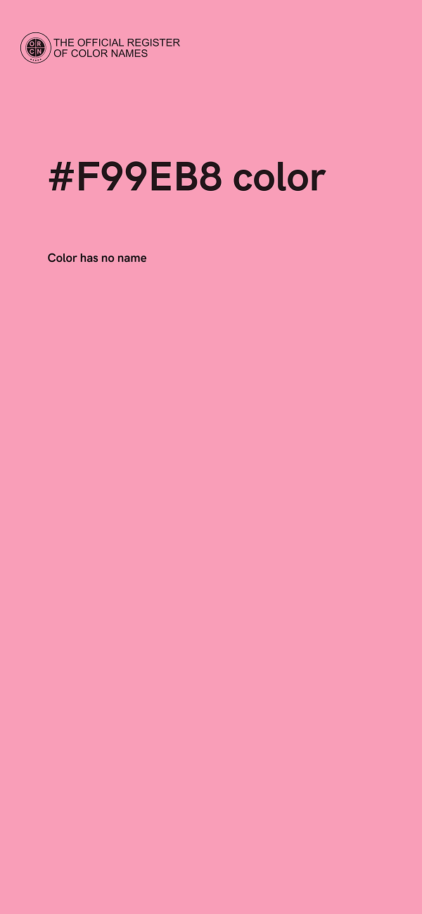 #F99EB8 color image
