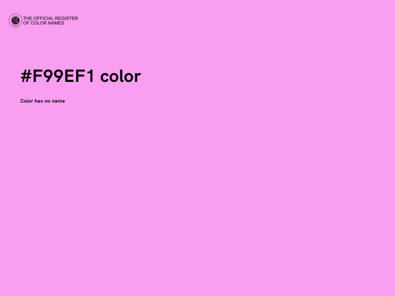 #F99EF1 color image