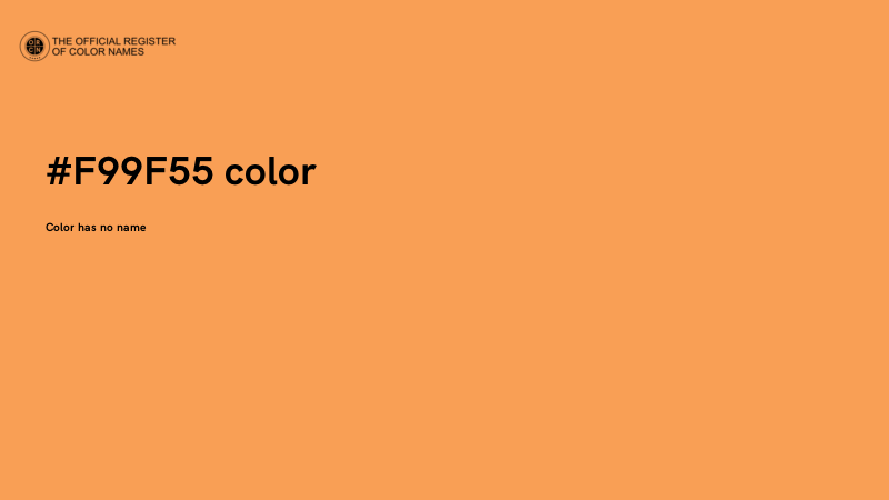 #F99F55 color image