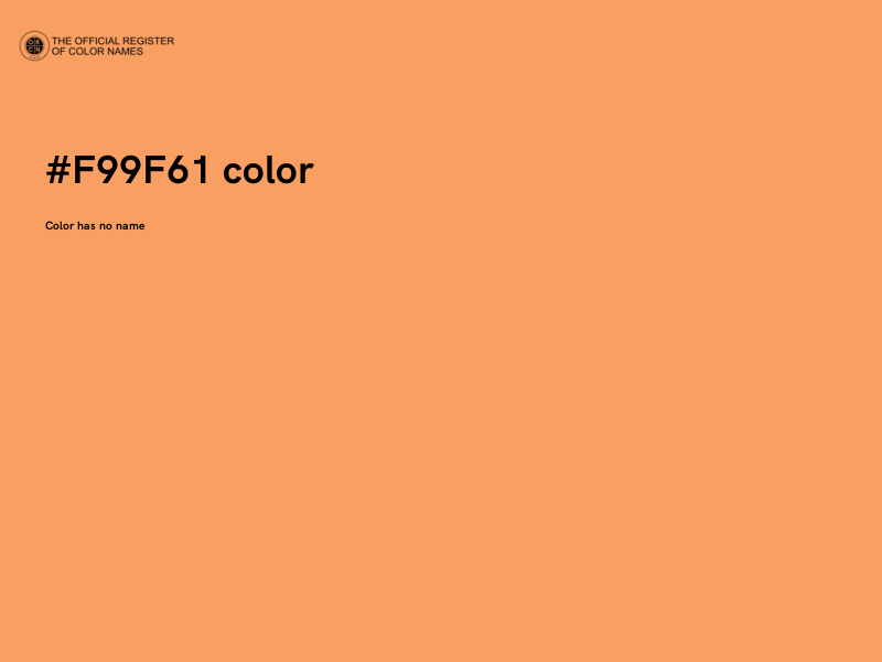 #F99F61 color image
