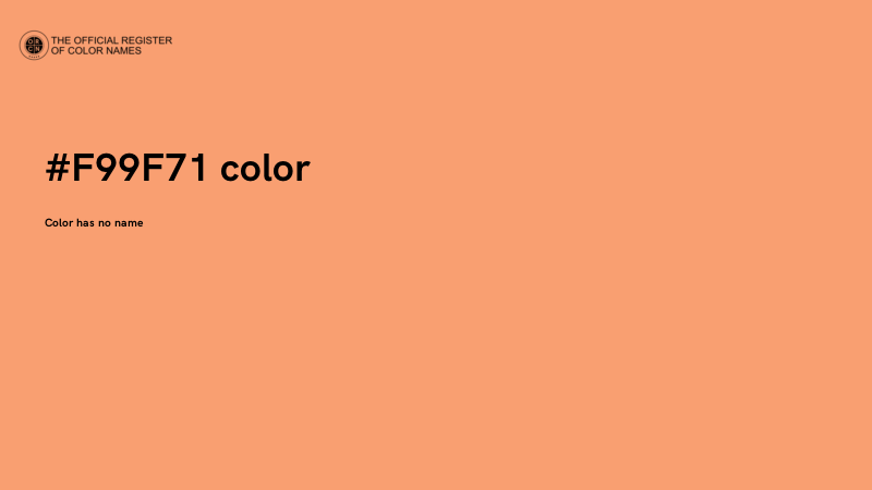 #F99F71 color image