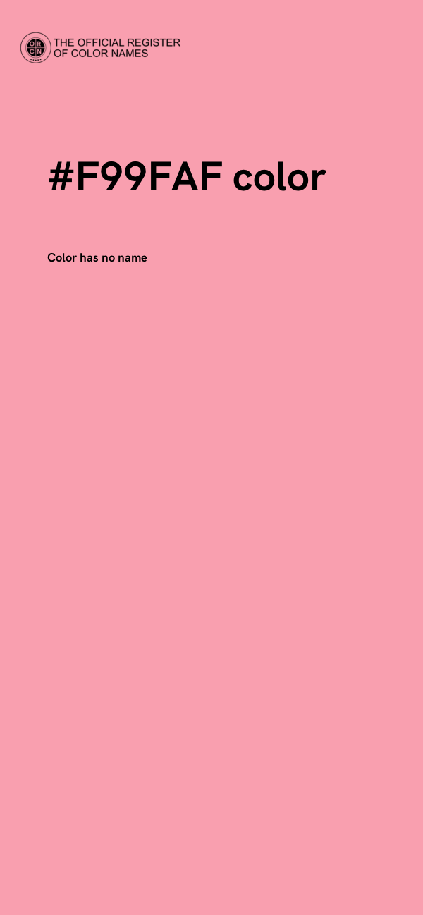 #F99FAF color image
