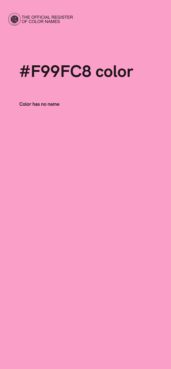 #F99FC8 color image