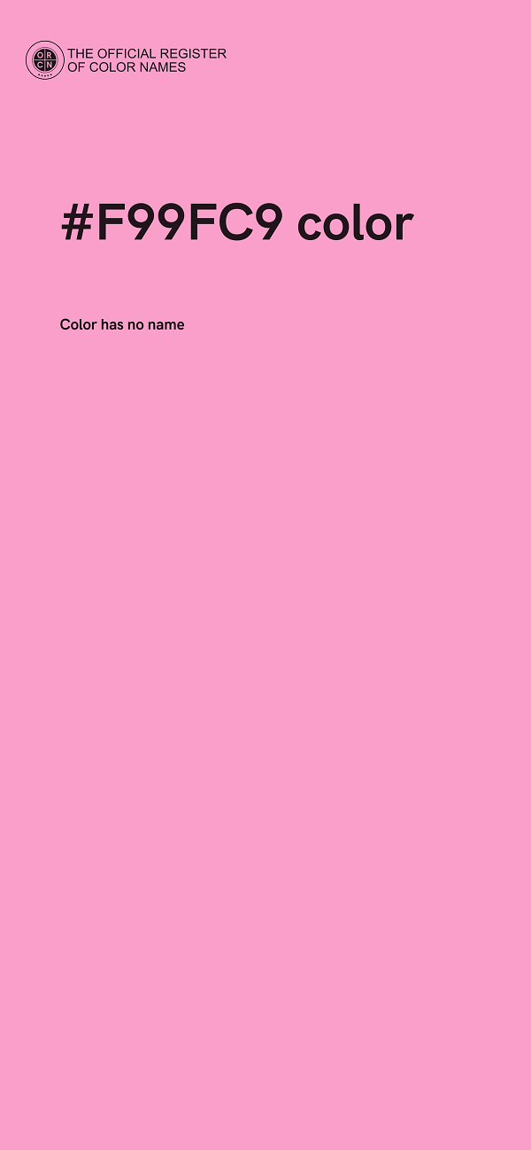 #F99FC9 color image