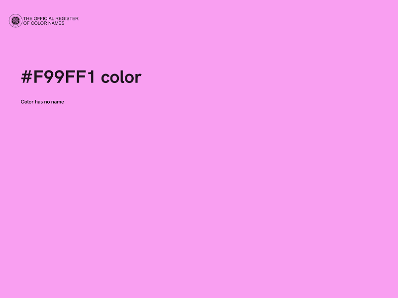 #F99FF1 color image