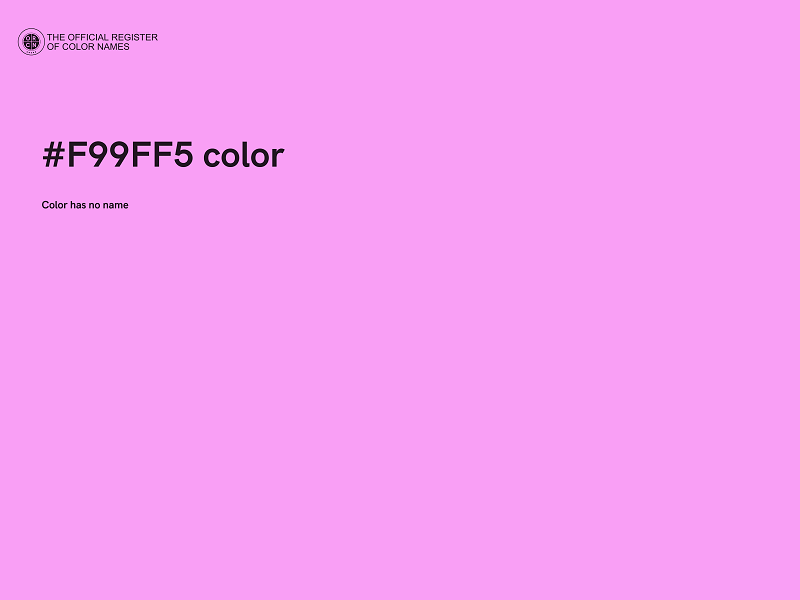 #F99FF5 color image