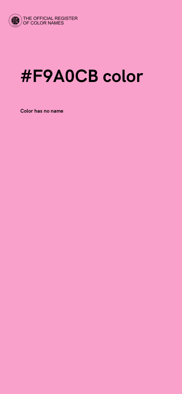 #F9A0CB color image