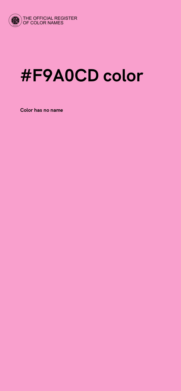 #F9A0CD color image