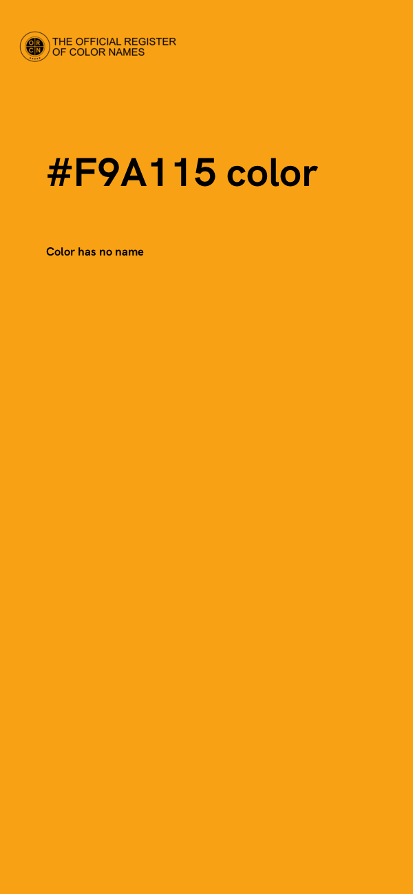 #F9A115 color image