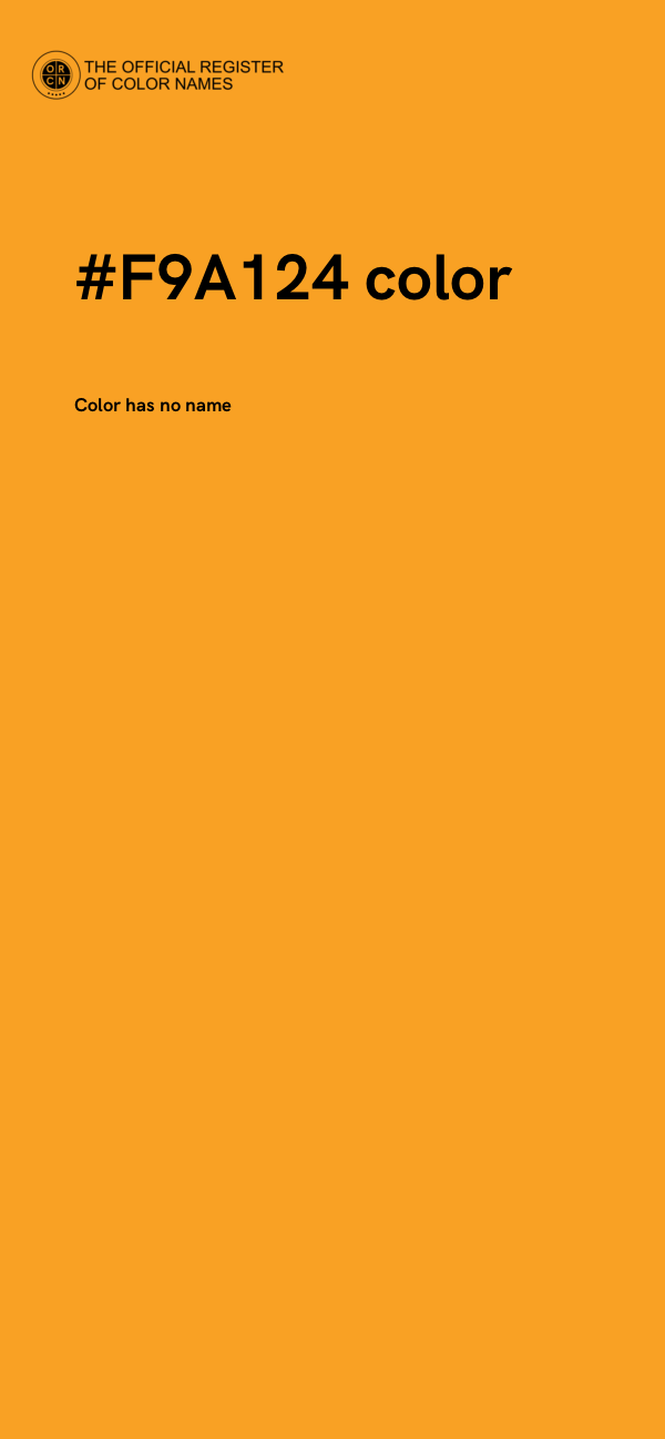 #F9A124 color image