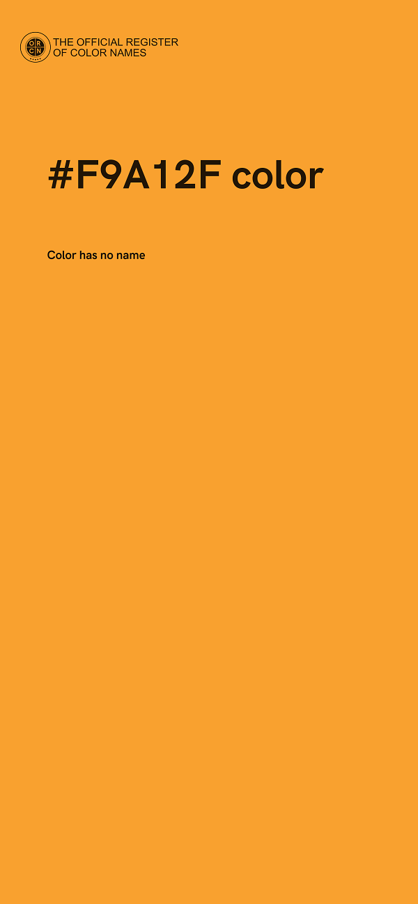 #F9A12F color image