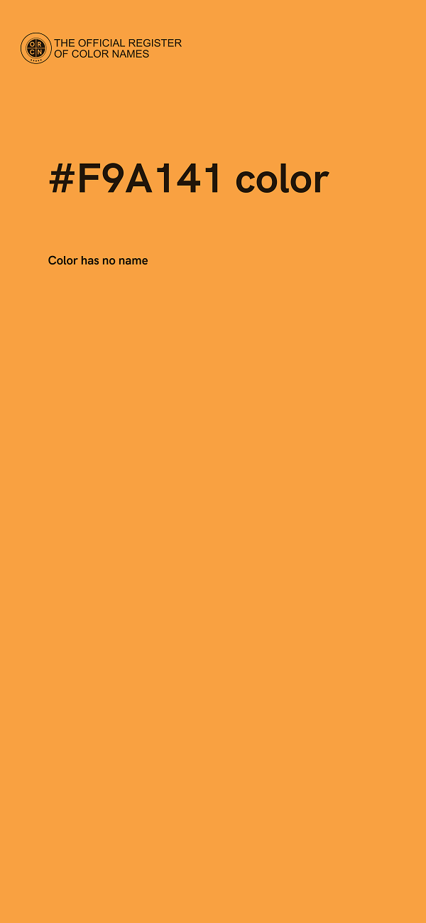 #F9A141 color image