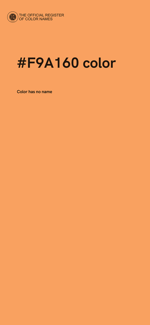 #F9A160 color image