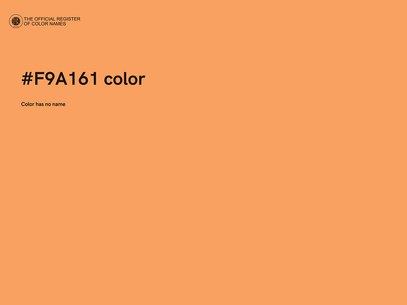 #F9A161 color image