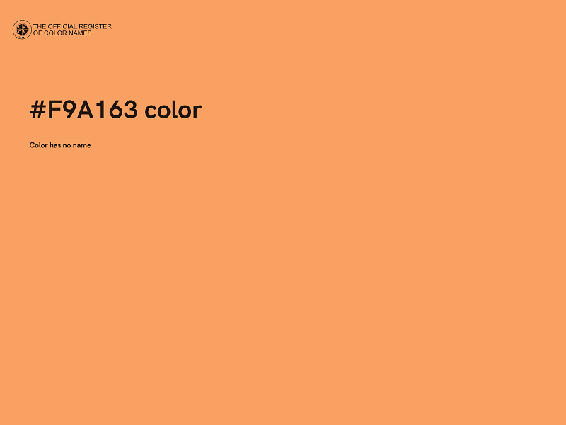#F9A163 color image