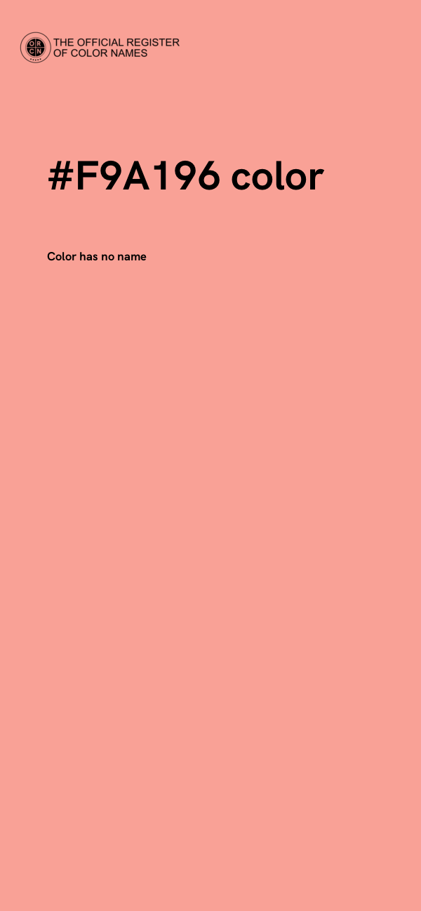 #F9A196 color image