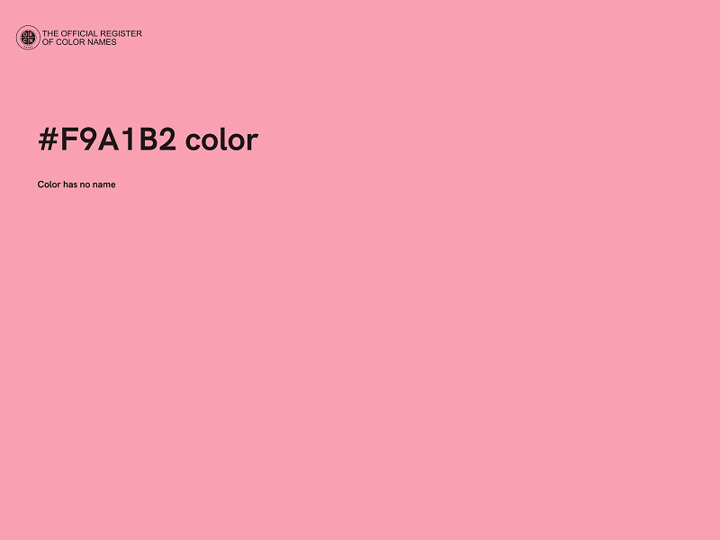 #F9A1B2 color image