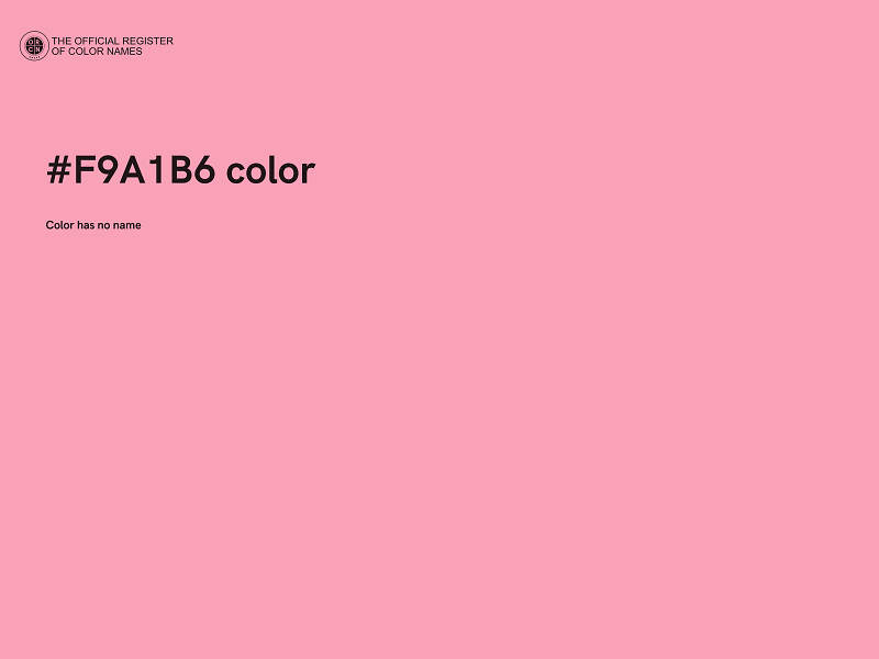 #F9A1B6 color image
