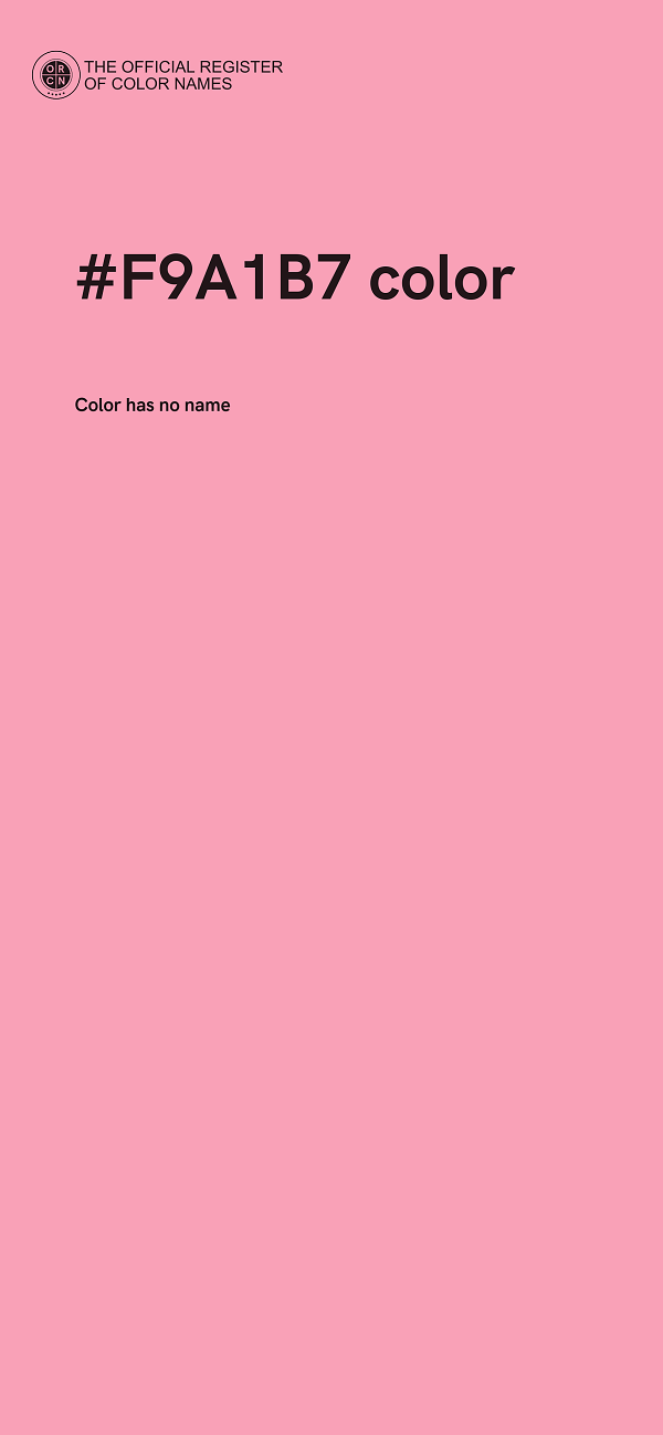 #F9A1B7 color image
