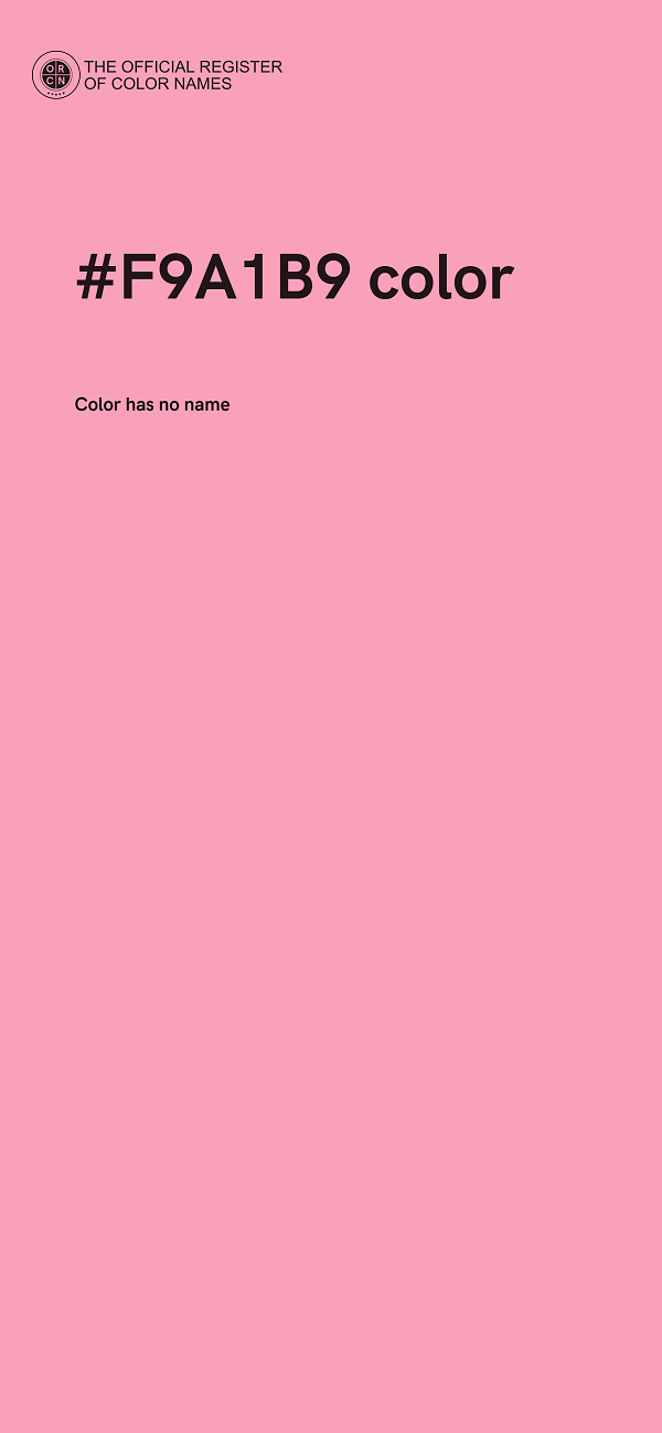 #F9A1B9 color image