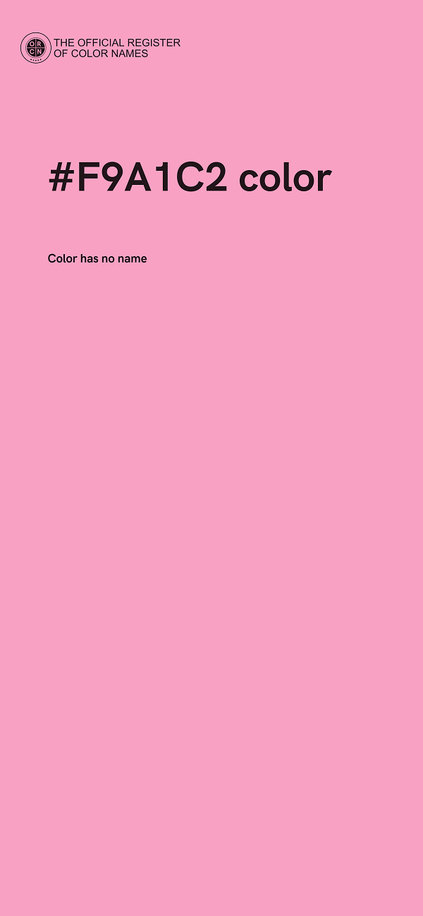 #F9A1C2 color image