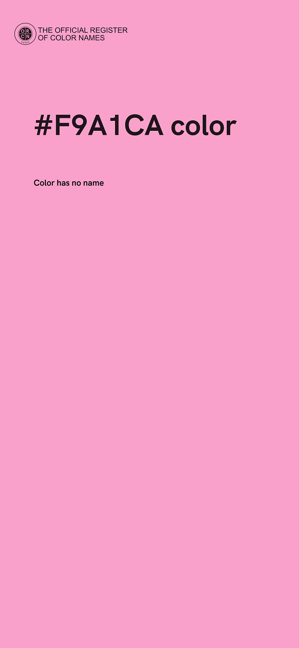 #F9A1CA color image