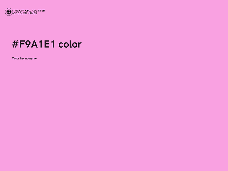 #F9A1E1 color image