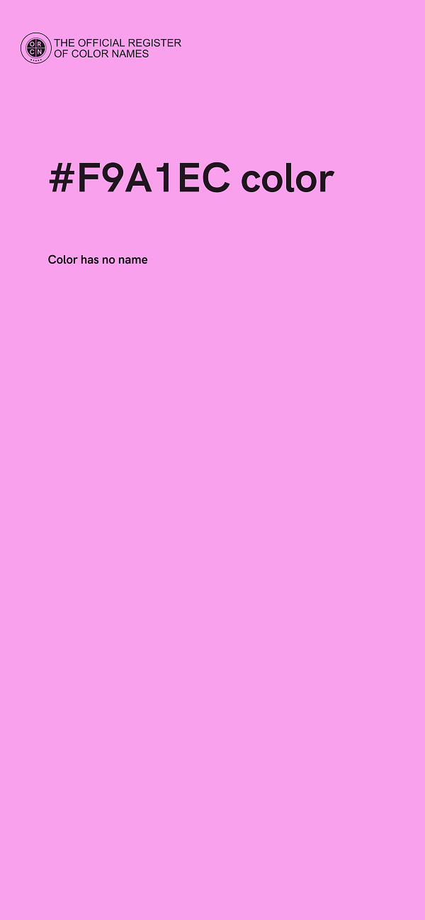 #F9A1EC color image