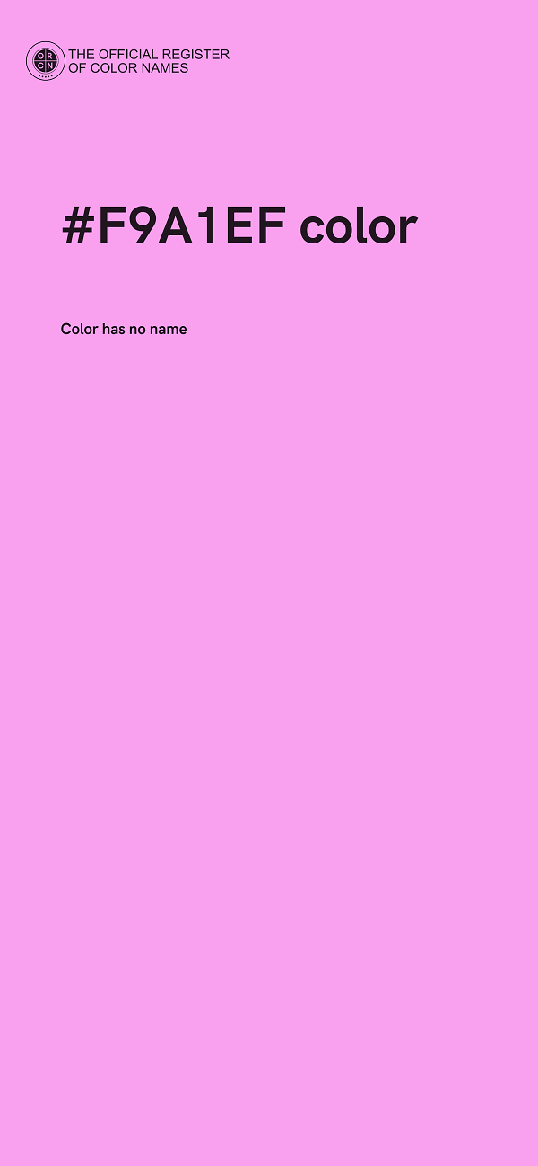 #F9A1EF color image