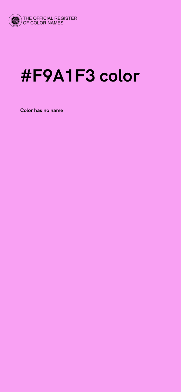 #F9A1F3 color image