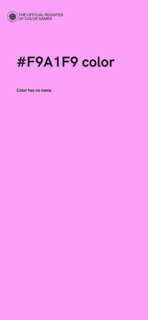#F9A1F9 color image