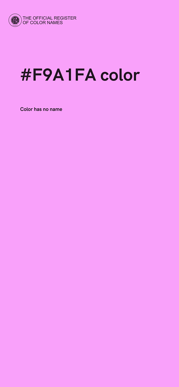 #F9A1FA color image