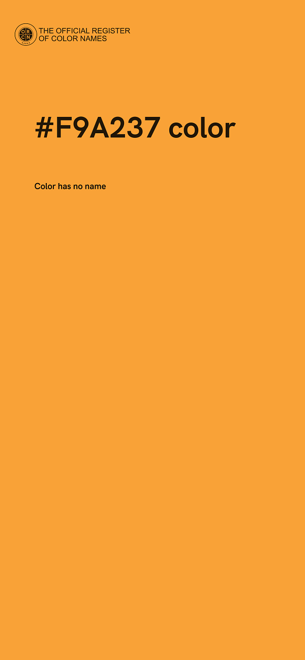 #F9A237 color image