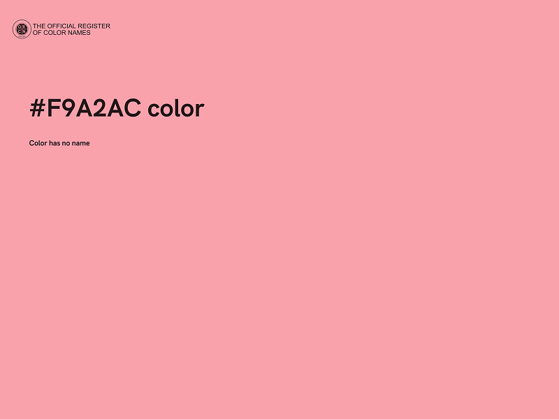 #F9A2AC color image