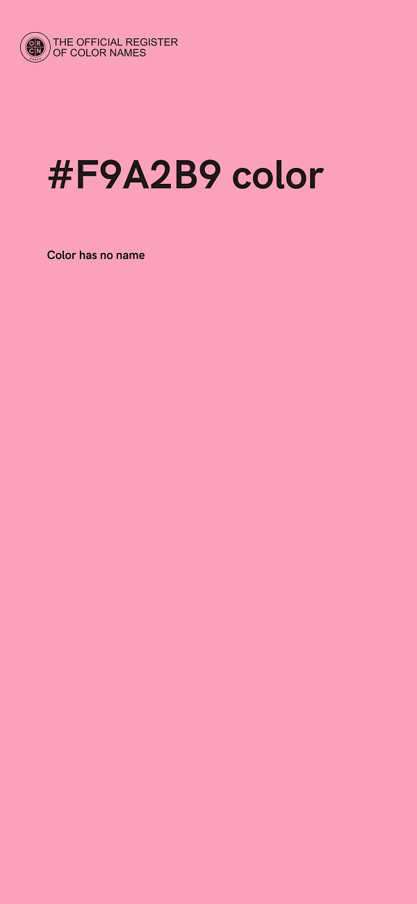 #F9A2B9 color image