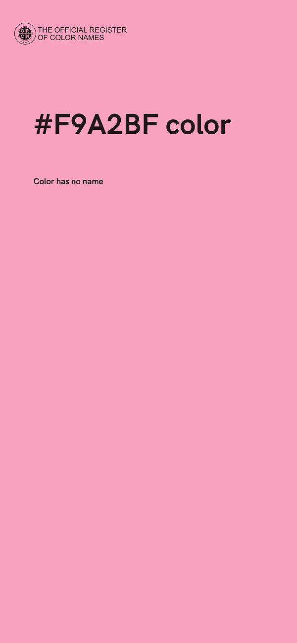 #F9A2BF color image