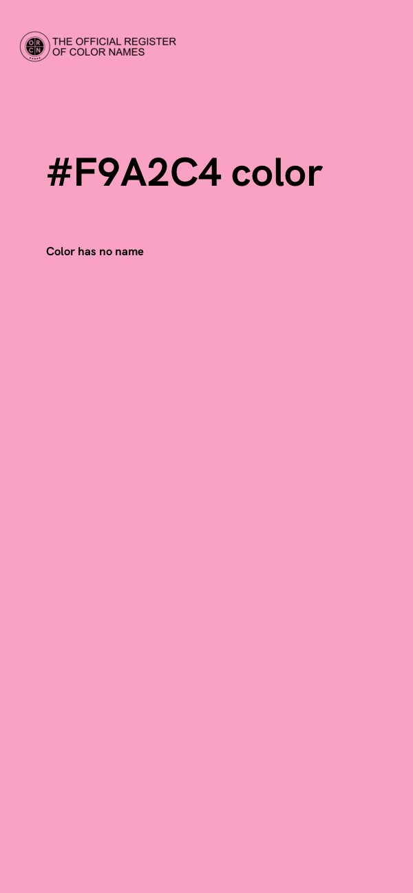 #F9A2C4 color image